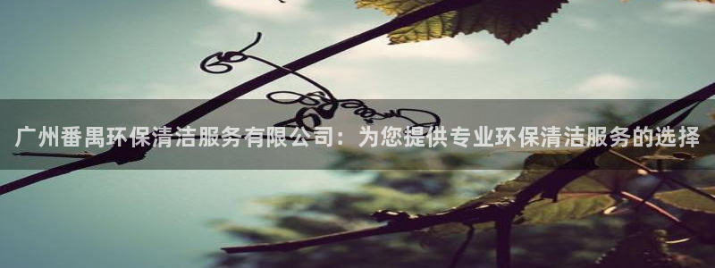 <h1>凯发k8官网下载中文在线</h1>广州番禺环保清洁服务有限公司：为您提供专业环保清洁服务的选择